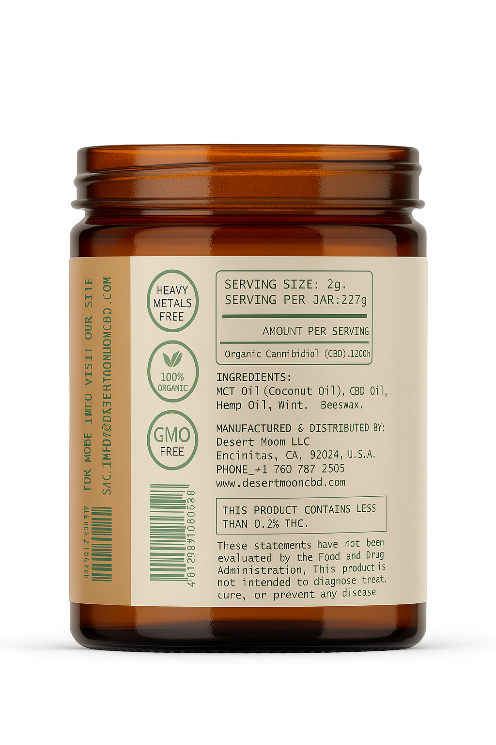 CBD BALM - Extra Strength 5000 mg - 8oz