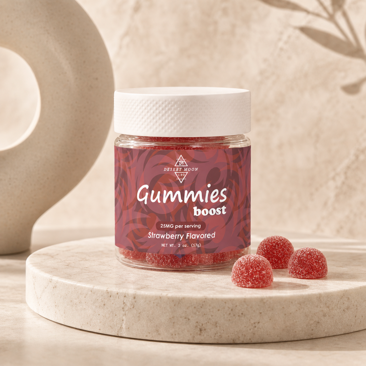 CBD GUMMIES Boost – Strawberry Flavored | 250mg CBD
