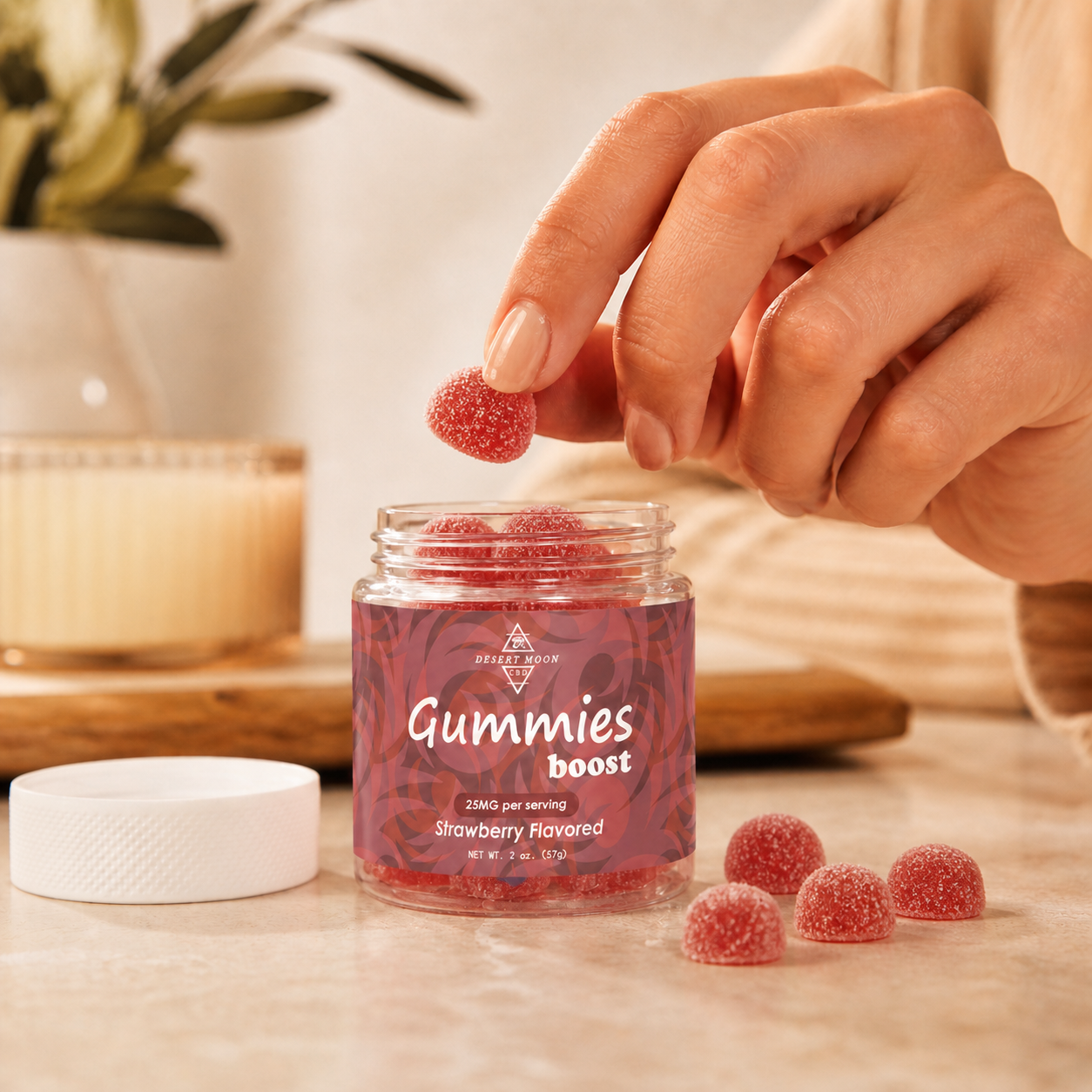 CBD GUMMIES Boost – Strawberry Flavored | 250mg CBD